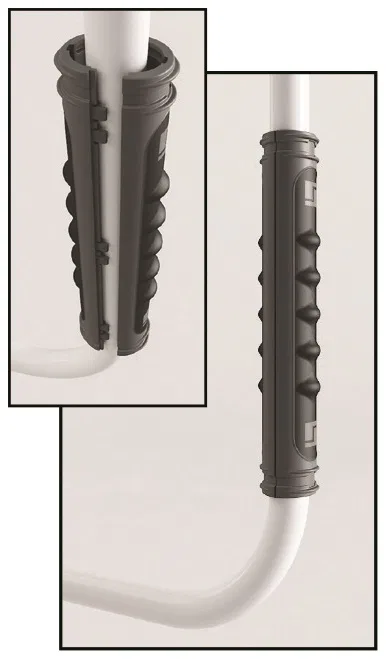 AM-01 – STROMBER Exterior Grab Bar Grip, Use With Lend-A-Hand Hand Rails Textured Soft Rubber Easy Snap And Lock Inst...